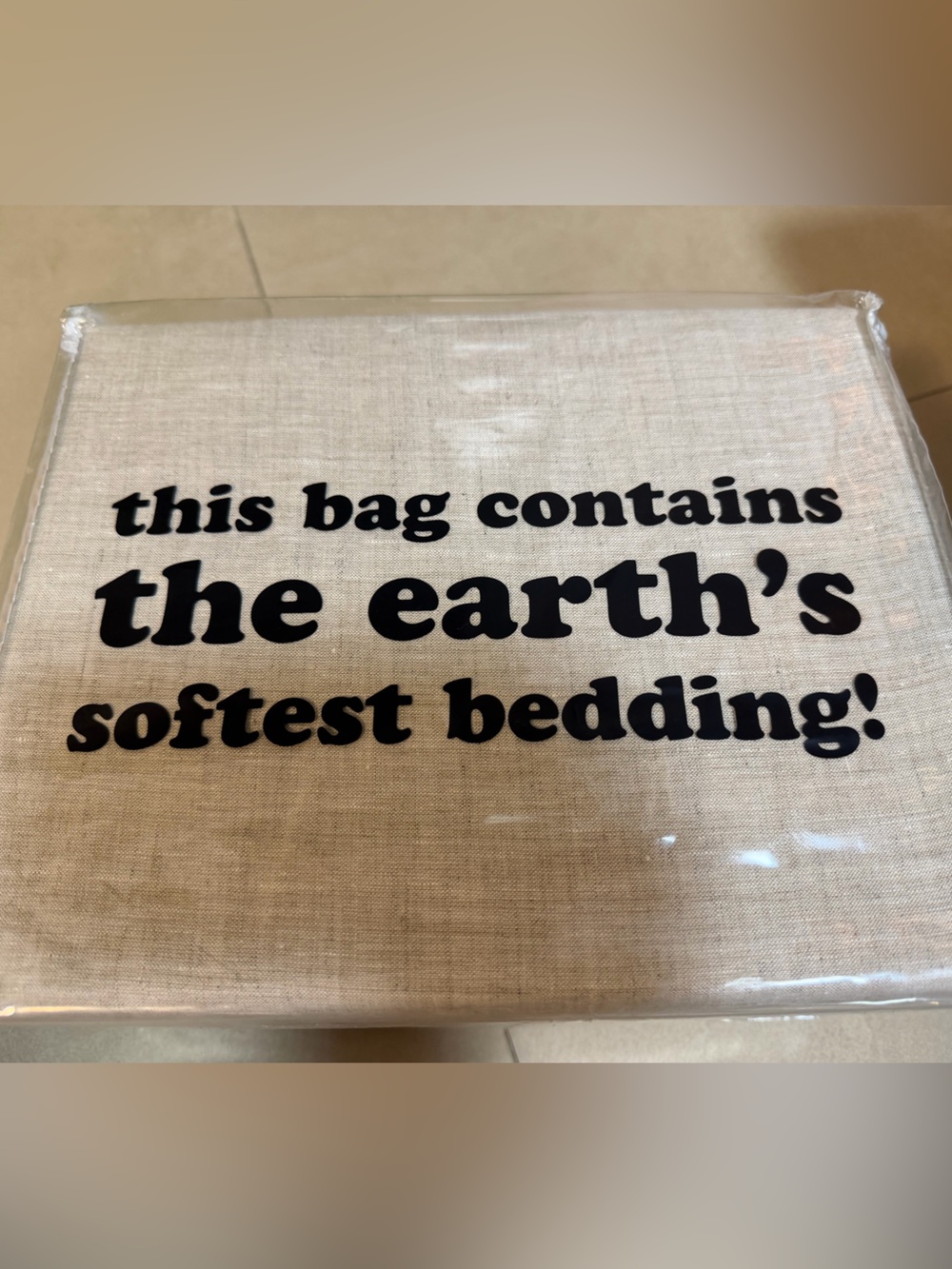 NEW- Buffy Queen Linen Sheets, two pillowcases, one top sheet, one fitted sheet